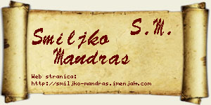 Smiljko Mandraš vizit kartica
